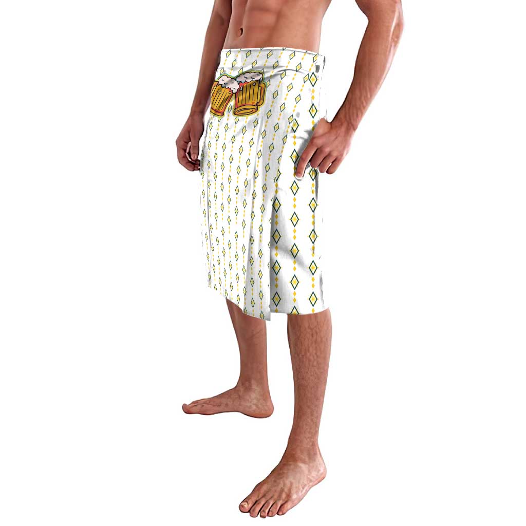 Oktoberfest Lavalava with Oktoberfest Beer Mug Illustration White Diamond - Wonder Print Shop