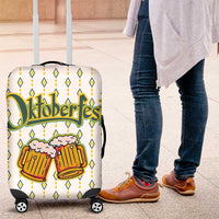 Oktoberfest Luggage Cover with Oktoberfest Beer Mug Illustration White Diamond - Wonder Print Shop
