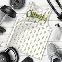 Oktoberfest Men Tank Top with Oktoberfest Beer Mug Illustration White Diamond - Wonder Print Shop