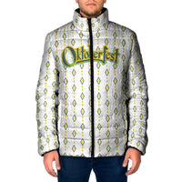 Oktoberfest Padded Jacket with Oktoberfest Beer Mug Illustration White Diamond - Wonder Print Shop