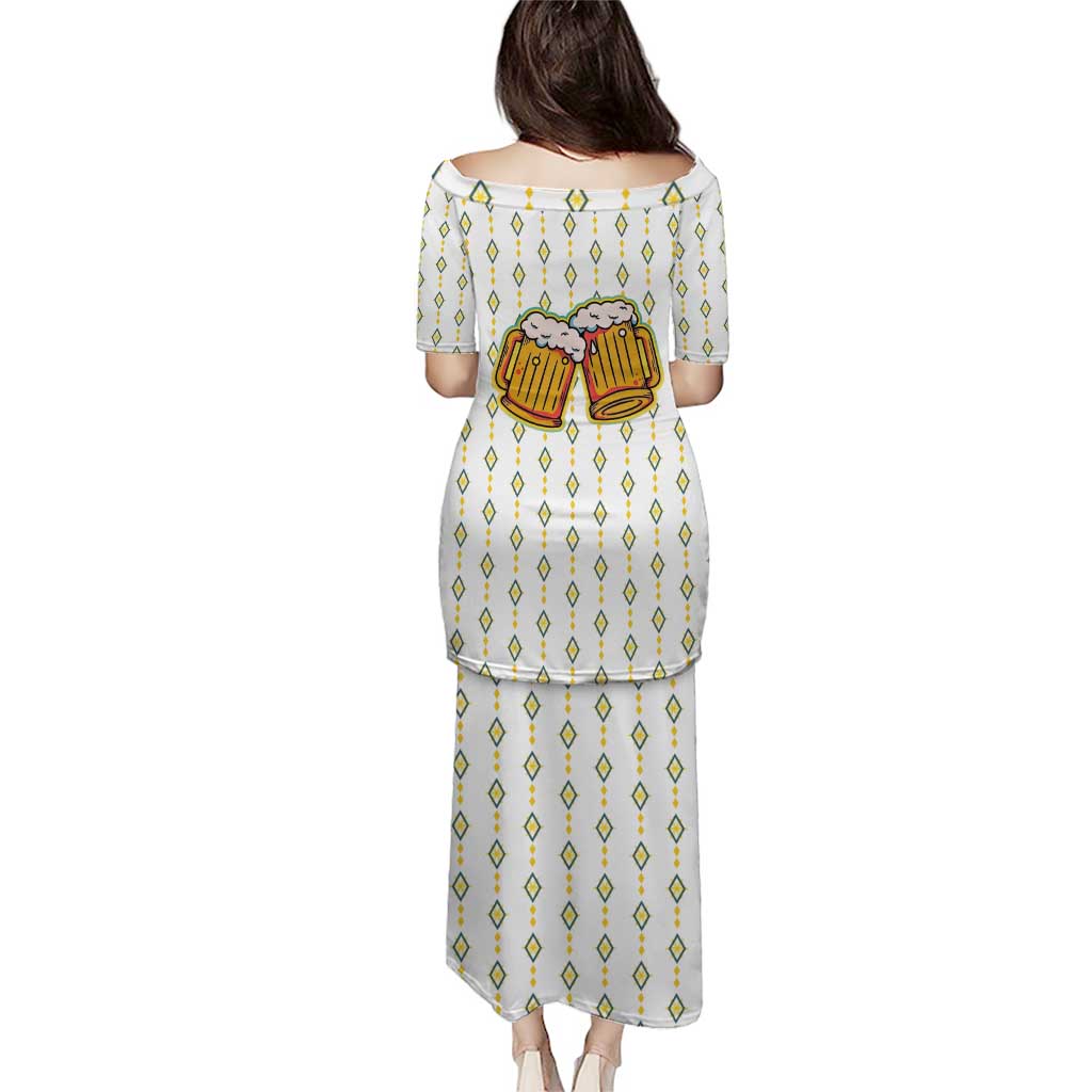 Oktoberfest Puletasi with Oktoberfest Beer Mug Illustration White Diamond - Wonder Print Shop