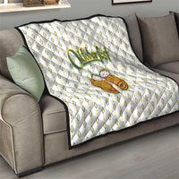 Oktoberfest Quilt with Oktoberfest Beer Mug Illustration White Diamond - Wonder Print Shop