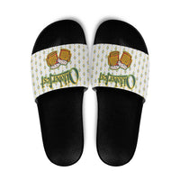 Oktoberfest Slide Sandals with Oktoberfest Beer Mug Illustration White Diamond - Wonder Print Shop