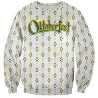 Oktoberfest Sweatshirt with Oktoberfest Beer Mug Illustration White Diamond - Wonder Print Shop