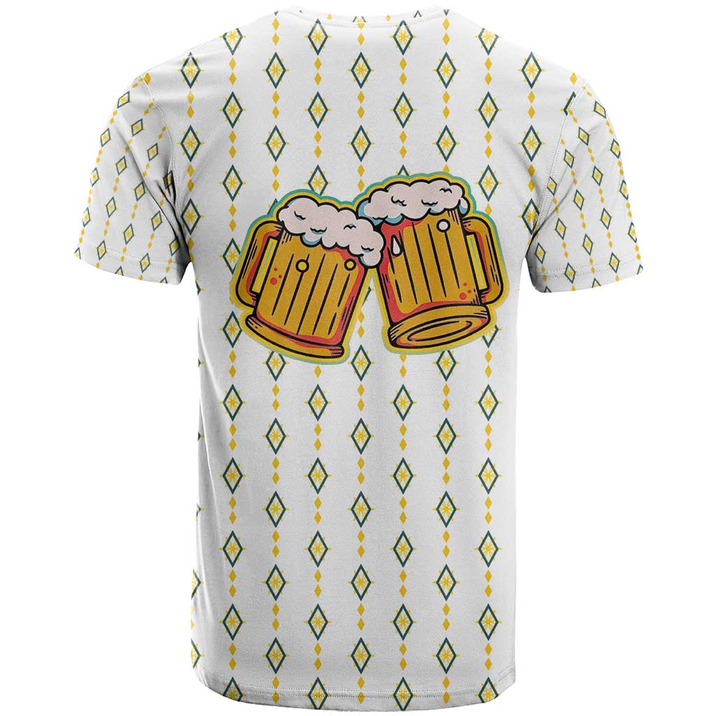 Oktoberfest T Shirt with Oktoberfest Beer Mug Illustration White Diamond - Wonder Print Shop