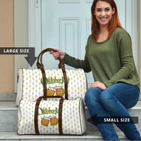 Oktoberfest Travel Bag with Oktoberfest Beer Mug Illustration White Diamond - Wonder Print Shop