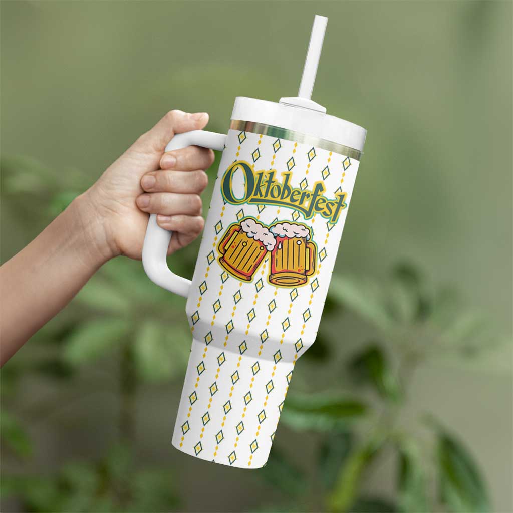 Oktoberfest Tumbler With Handle with Oktoberfest Beer Mug Illustration White Diamond - Wonder Print Shop