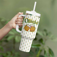 Oktoberfest Tumbler With Handle with Oktoberfest Beer Mug Illustration White Diamond - Wonder Print Shop