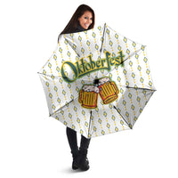 Oktoberfest Umbrella with Oktoberfest Beer Mug Illustration White Diamond - Wonder Print Shop