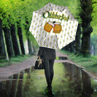 Oktoberfest Umbrella with Oktoberfest Beer Mug Illustration White Diamond - Wonder Print Shop