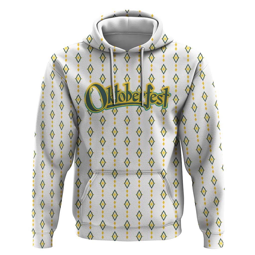 Oktoberfest Zip Hoodie with Oktoberfest Beer Mug Illustration White Diamond - Wonder Print Shop