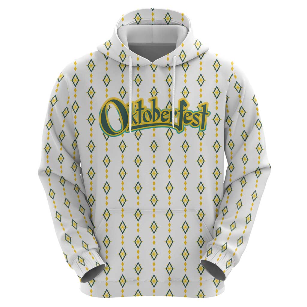 Oktoberfest Zip Hoodie with Oktoberfest Beer Mug Illustration White Diamond - Wonder Print Shop