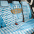 Oktoberfest Back Car Seat Cover with Beer Glass Illustration Blue White Diamond - Wonder Print Shop