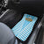 Oktoberfest Car Mats with Beer Glass Illustration Blue White Diamond - Wonder Print Shop