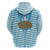 Oktoberfest Hoodie with Beer Glass Illustration Blue White Diamond - Wonder Print Shop
