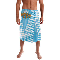 Oktoberfest Lavalava with Beer Glass Illustration Blue White Diamond - Wonder Print Shop