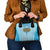 Oktoberfest Shoulder Handbag with Beer Glass Illustration Blue White Diamond - Wonder Print Shop
