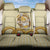 Oktoberfest Back Car Seat Cover with Beer Bottle and Pretzel Illustration Beige Diamond - Wonder Print Shop