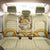 Oktoberfest Back Car Seat Cover with Beer Bottle and Pretzel Illustration Beige Diamond - Wonder Print Shop