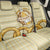 Oktoberfest Back Car Seat Cover with Beer Bottle and Pretzel Illustration Beige Diamond - Wonder Print Shop