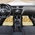 Oktoberfest Car Mats with Beer Bottle and Pretzel Illustration Beige Diamond - Wonder Print Shop