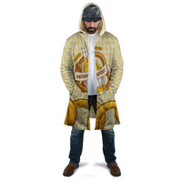 Oktoberfest Cloak with Beer Bottle and Pretzel Illustration Beige Diamond - Wonder Print Shop