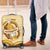 Oktoberfest Luggage Cover with Beer Bottle and Pretzel Illustration Beige Diamond - Wonder Print Shop