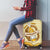 Oktoberfest Luggage Cover with Beer Bottle and Pretzel Illustration Beige Diamond - Wonder Print Shop