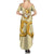 Oktoberfest Summer Maxi Dress with Beer Bottle and Pretzel Illustration Beige Diamond - Wonder Print Shop