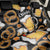 Oktoberfest Back Car Seat Cover with Beer Mug and Pretzel Illustration Black Festive - Wonder Print Shop