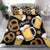 Oktoberfest Bedding Set with Beer Mug and Pretzel Illustration Black Festive - Wonder Print Shop