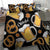 Oktoberfest Bedding Set with Beer Mug and Pretzel Illustration Black Festive - Wonder Print Shop