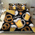 Oktoberfest Bedding Set with Beer Mug and Pretzel Illustration Black Festive - Wonder Print Shop