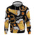 Oktoberfest Hoodie with Beer Mug and Pretzel Illustration Black Festive - Wonder Print Shop