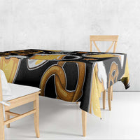 Oktoberfest Tablecloth with Beer Mug and Pretzel Illustration Black Festive - Wonder Print Shop