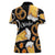 Oktoberfest Women Polo Shirt with Beer Mug and Pretzel Illustration Black Festive - Wonder Print Shop