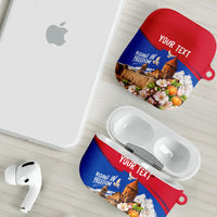 Personalized Armenia Heritage AirPods Case Ararat Monastery Rising In Freedom Patriotic Doves