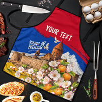 Personalized Armenia Heritage Apron Ararat Monastery Rising In Freedom Patriotic Doves