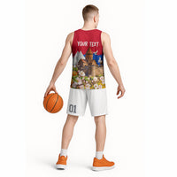Personalized Armenia Heritage Basketball Jersey Ararat Monastery Rising In Freedom Patriotic Doves