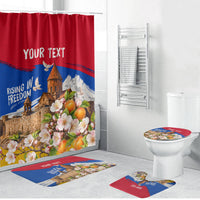 Personalized Armenia Heritage Bathroom Set Ararat Monastery Rising In Freedom Patriotic Doves