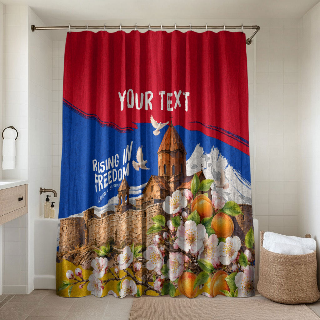 Personalized Armenia Heritage Bathroom Set Ararat Monastery Rising In Freedom Patriotic Doves