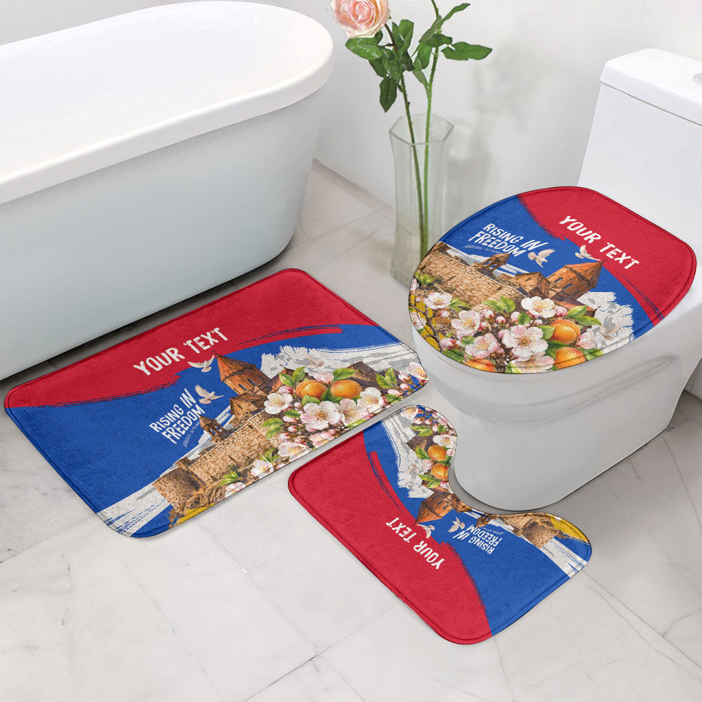Personalized Armenia Heritage Bathroom Set Ararat Monastery Rising In Freedom Patriotic Doves