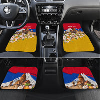 Personalized Armenia Heritage Car Mats Ararat Monastery Rising In Freedom Patriotic Doves