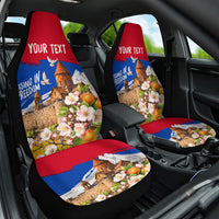 Personalized Armenia Heritage Car Seat Cover Ararat Monastery Rising In Freedom Patriotic Doves
