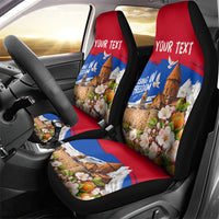 Personalized Armenia Heritage Car Seat Cover Ararat Monastery Rising In Freedom Patriotic Doves