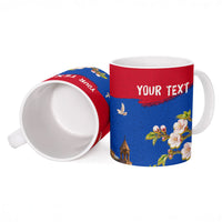Personalized Armenia Heritage Ceramic Mug Ararat Monastery Rising In Freedom Patriotic Doves