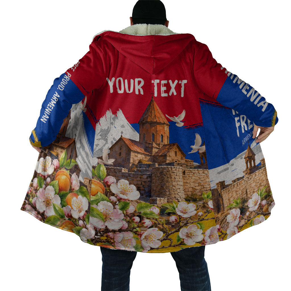 Personalized Armenia Heritage Cloak Ararat Monastery Rising In Freedom Patriotic Doves