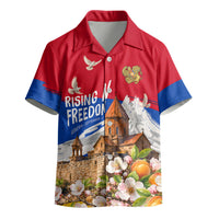 Personalized Armenia Heritage Kid Hawaiian Shirt Ararat Monastery Rising In Freedom Patriotic Doves