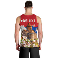 Personalized Armenia Heritage Men Tank Top Ararat Monastery Rising In Freedom Patriotic Doves