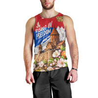 Personalized Armenia Heritage Men Tank Top Ararat Monastery Rising In Freedom Patriotic Doves